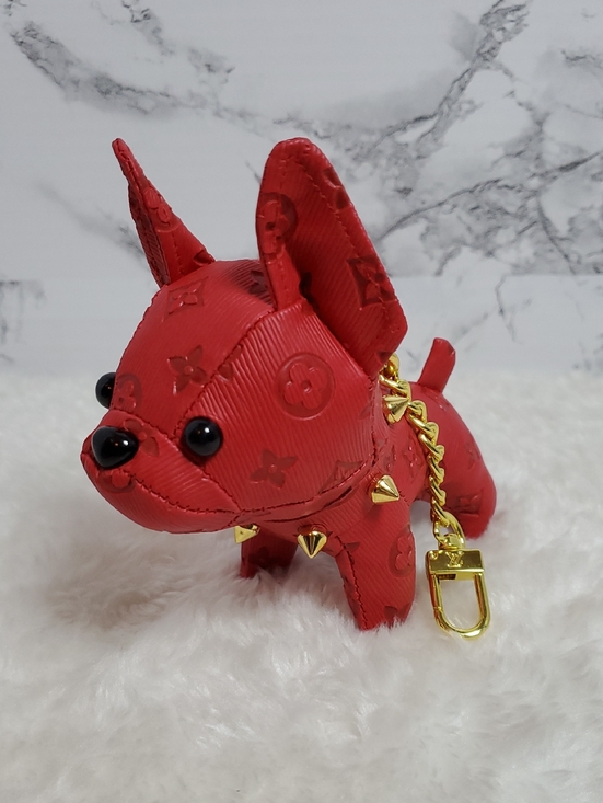 Accessories - Red Designer-Style French BullDog Keychain Bag Charm NWT